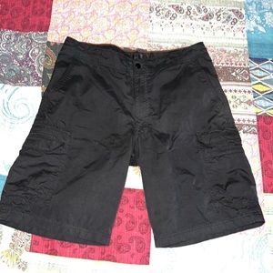 Men’s Lee Dunagrees Cargo Shorts, Black, size 33 waist